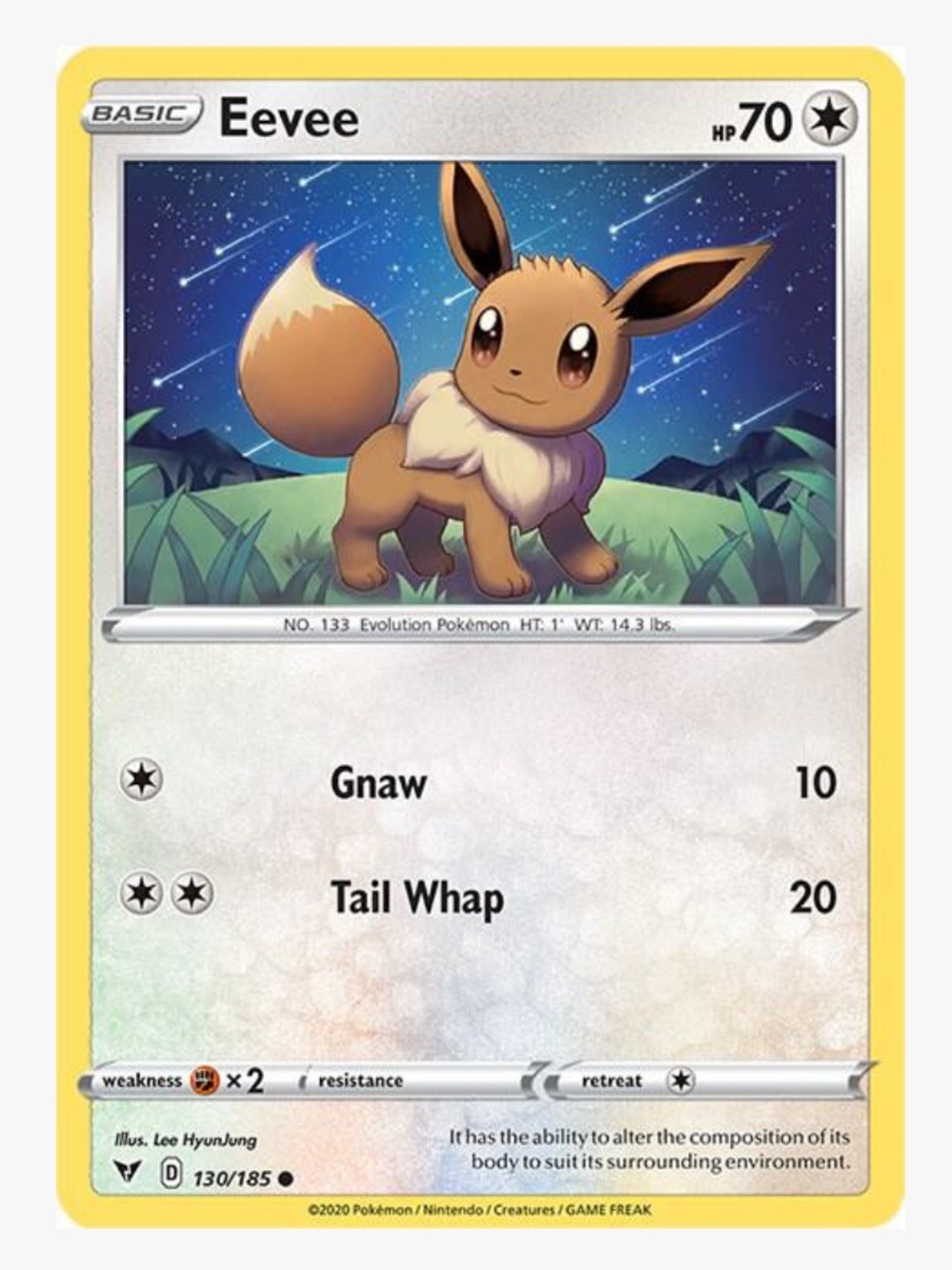Eevee SWSH04: Vivid Voltage Pokemon Trading Card